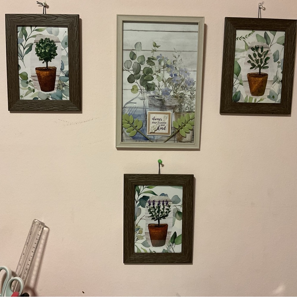Home decor 4 piece nature thyme greenery